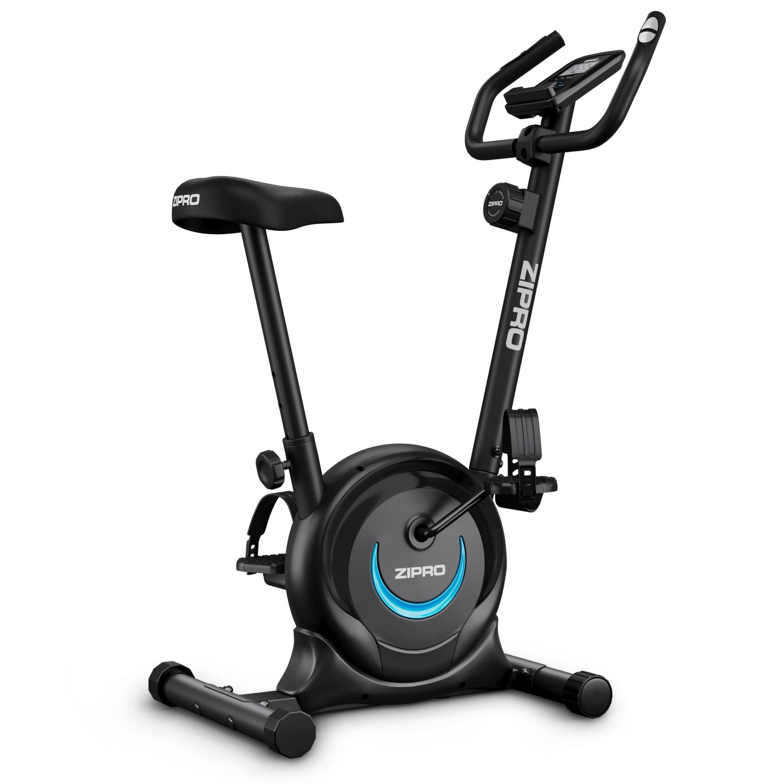 ZIPRO Bicicleta Estatica Magnetica con 8 Niveles de Resistencia, Soporte para Móvil, Monitor LCD, Sillín Confort, Bici Estatica para Cardio en Casa, Bicicletas Estaticas para Interior