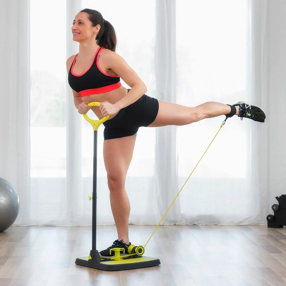 InnovaGoods® Plataforma de fitness para glúteos y piernas con guía de ejercicios, gimnasio en casa tonifica y fortalece tus glúteos y piernas, Plataforma de fitness incluye guía de ejercicios.